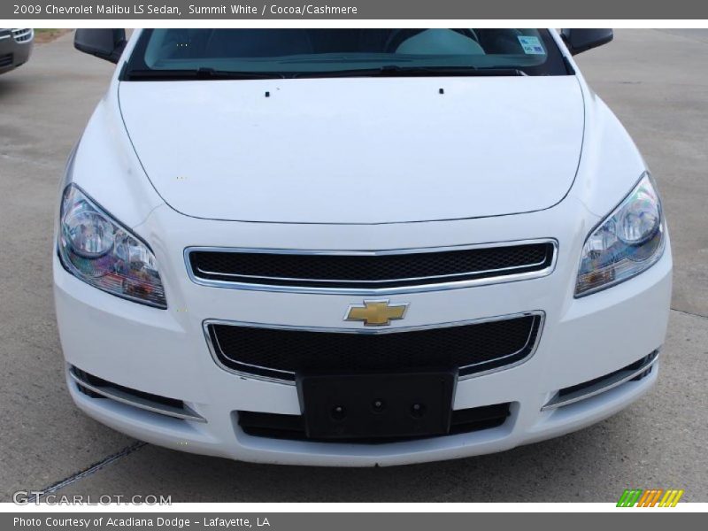 Summit White / Cocoa/Cashmere 2009 Chevrolet Malibu LS Sedan