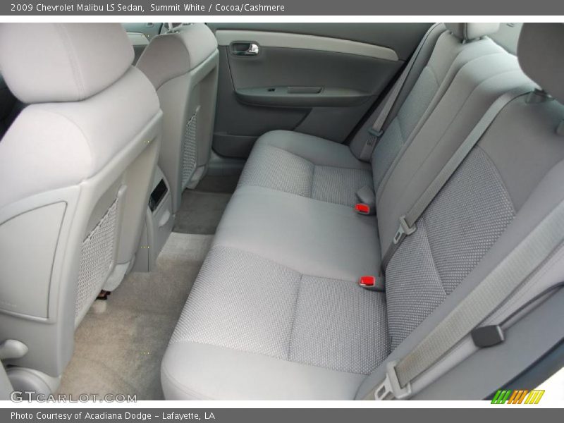 Summit White / Cocoa/Cashmere 2009 Chevrolet Malibu LS Sedan
