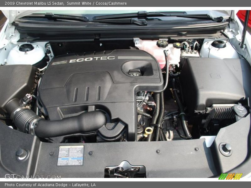 Summit White / Cocoa/Cashmere 2009 Chevrolet Malibu LS Sedan
