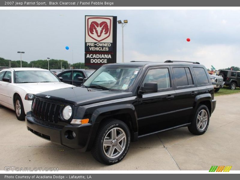 Black Clearcoat / Pastel Pebble Beige 2007 Jeep Patriot Sport