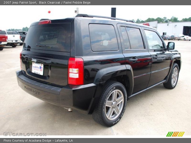 Black Clearcoat / Pastel Pebble Beige 2007 Jeep Patriot Sport