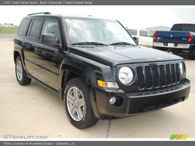 Black Clearcoat / Pastel Pebble Beige 2007 Jeep Patriot Sport