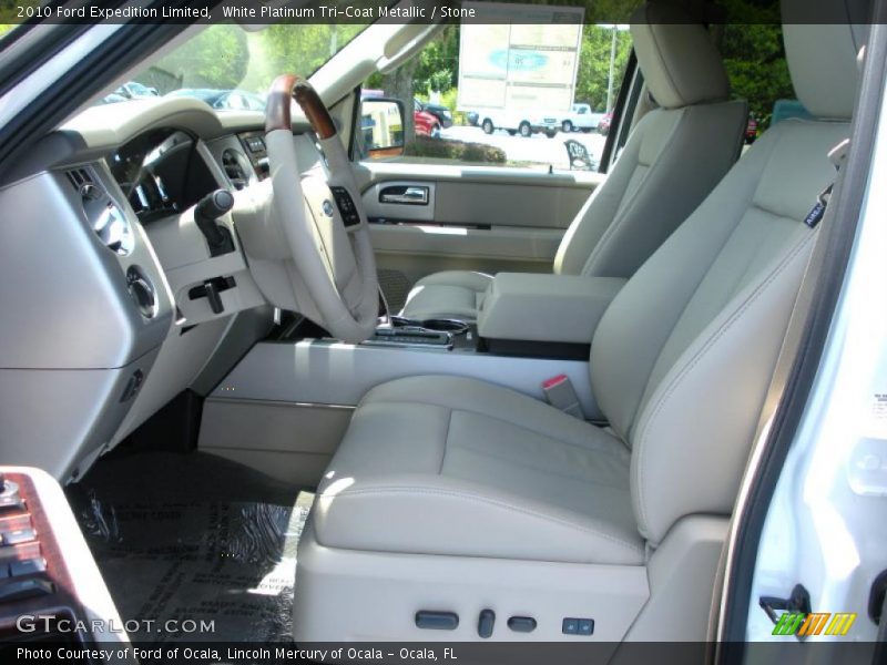 White Platinum Tri-Coat Metallic / Stone 2010 Ford Expedition Limited