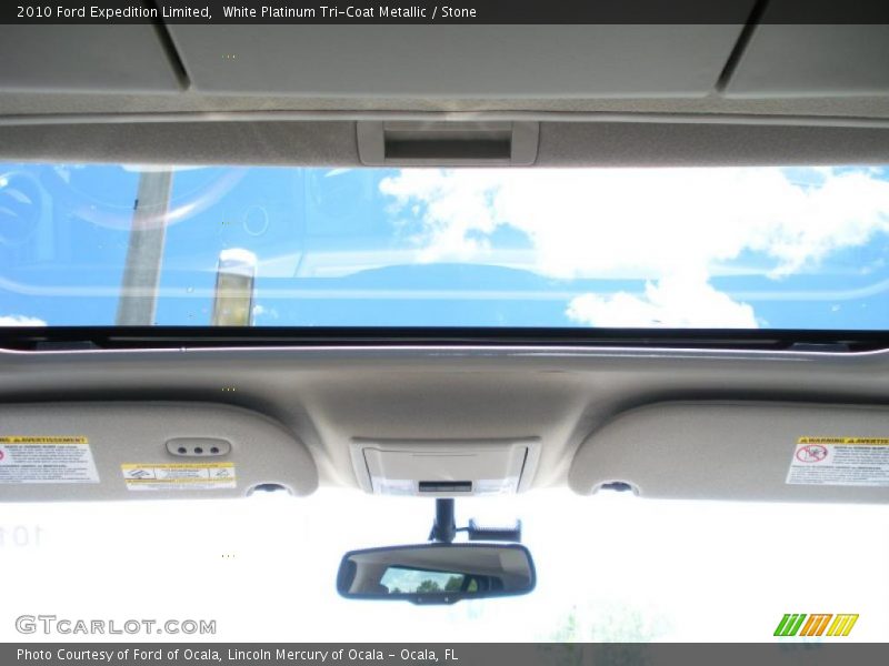 White Platinum Tri-Coat Metallic / Stone 2010 Ford Expedition Limited