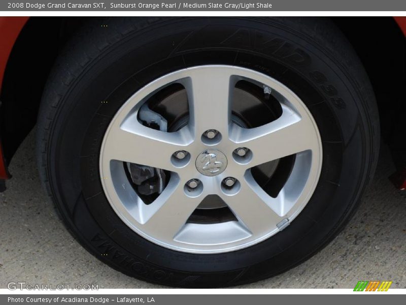 Sunburst Orange Pearl / Medium Slate Gray/Light Shale 2008 Dodge Grand Caravan SXT