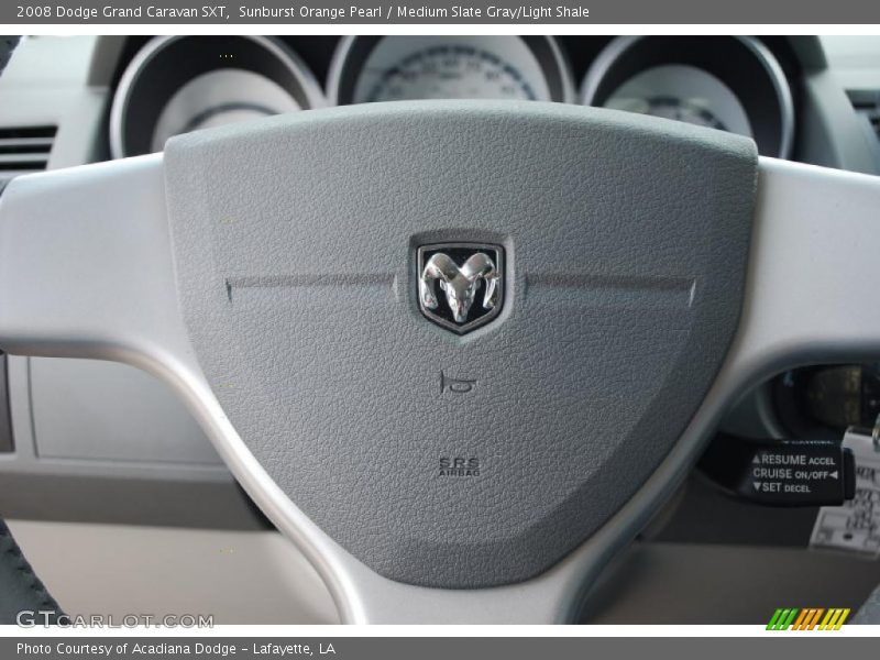 Sunburst Orange Pearl / Medium Slate Gray/Light Shale 2008 Dodge Grand Caravan SXT
