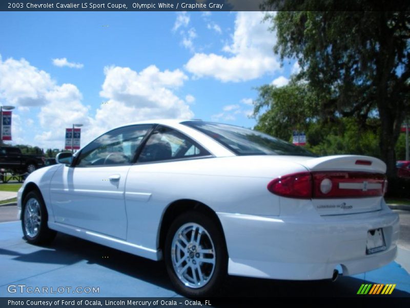 Olympic White / Graphite Gray 2003 Chevrolet Cavalier LS Sport Coupe