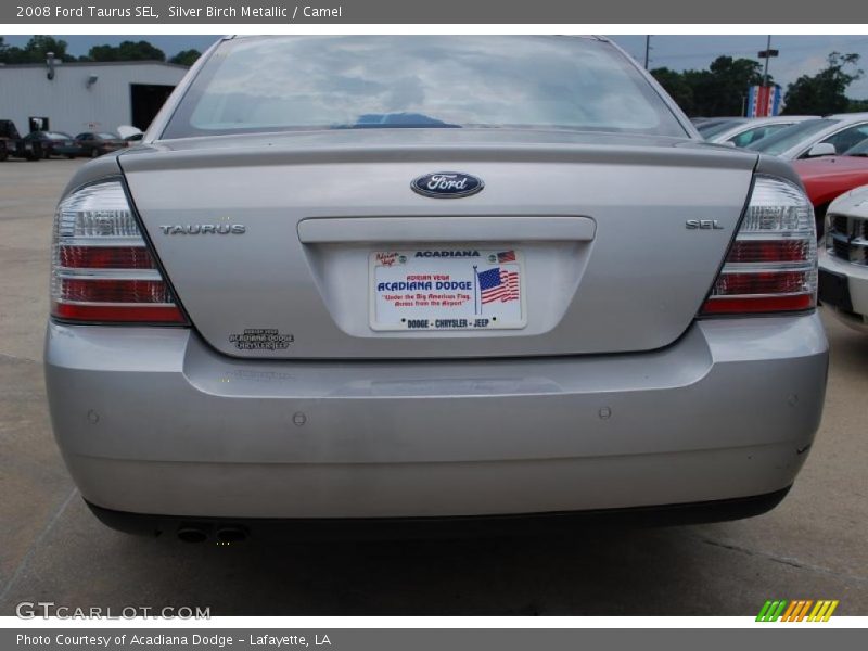 Silver Birch Metallic / Camel 2008 Ford Taurus SEL