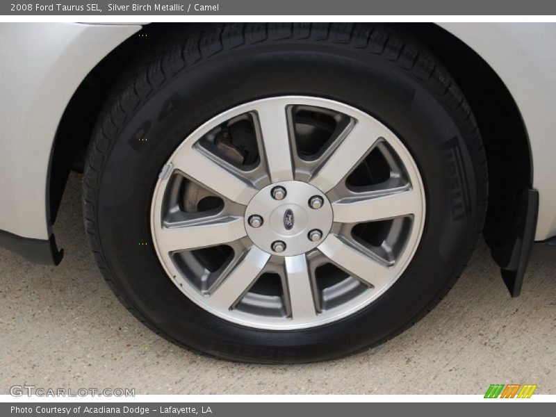 Silver Birch Metallic / Camel 2008 Ford Taurus SEL