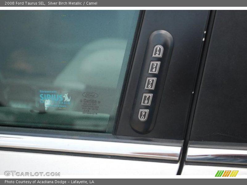 Silver Birch Metallic / Camel 2008 Ford Taurus SEL