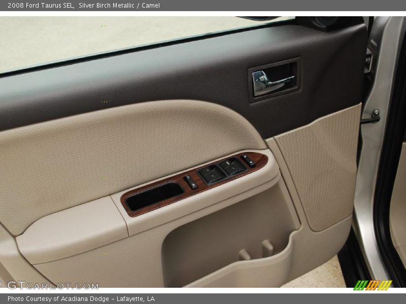 Silver Birch Metallic / Camel 2008 Ford Taurus SEL