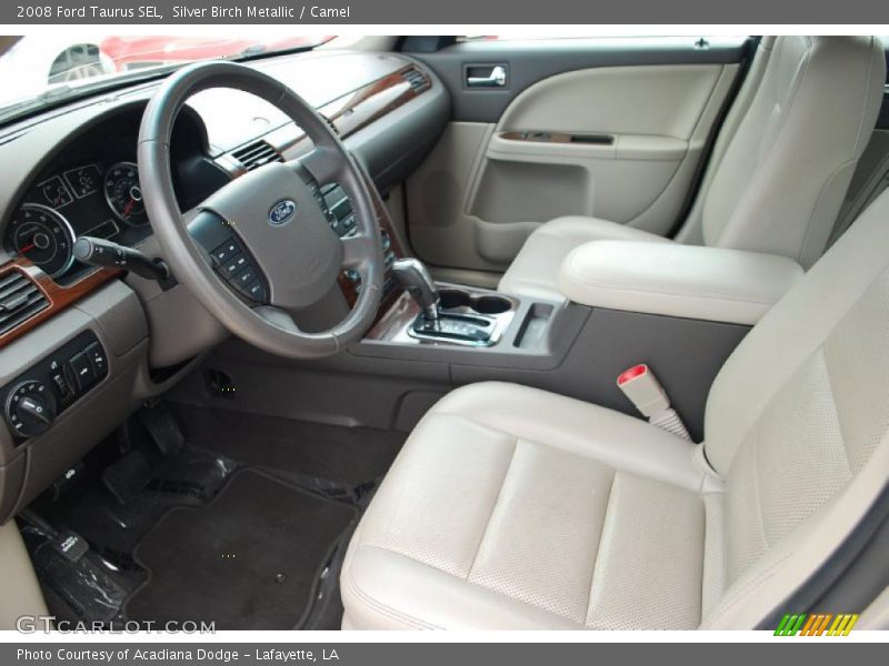 Silver Birch Metallic / Camel 2008 Ford Taurus SEL
