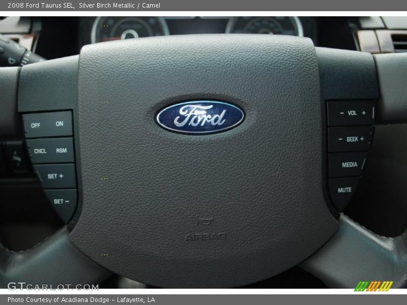 Silver Birch Metallic / Camel 2008 Ford Taurus SEL