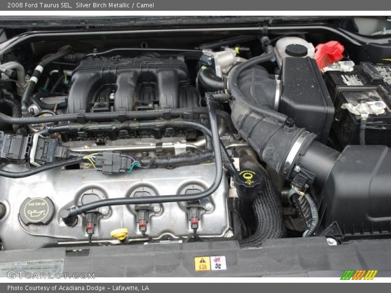 Silver Birch Metallic / Camel 2008 Ford Taurus SEL