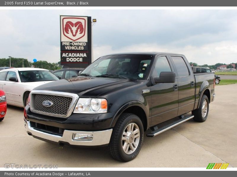 Black / Black 2005 Ford F150 Lariat SuperCrew