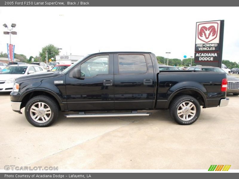 Black / Black 2005 Ford F150 Lariat SuperCrew