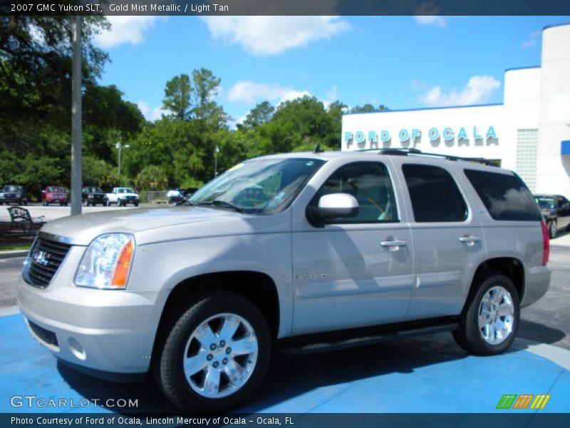 Gold Mist Metallic / Light Tan 2007 GMC Yukon SLT