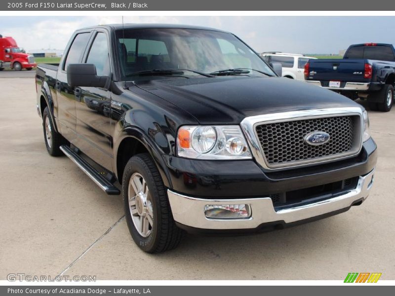 Black / Black 2005 Ford F150 Lariat SuperCrew