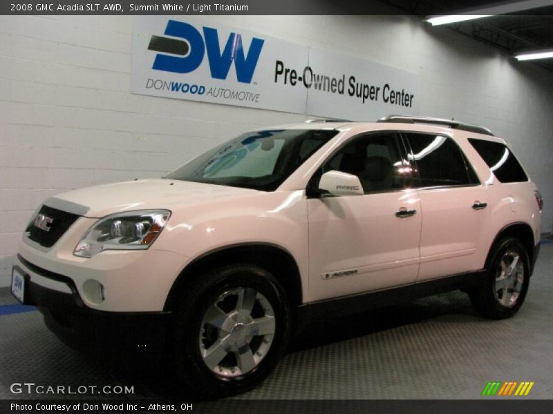 Summit White / Light Titanium 2008 GMC Acadia SLT AWD
