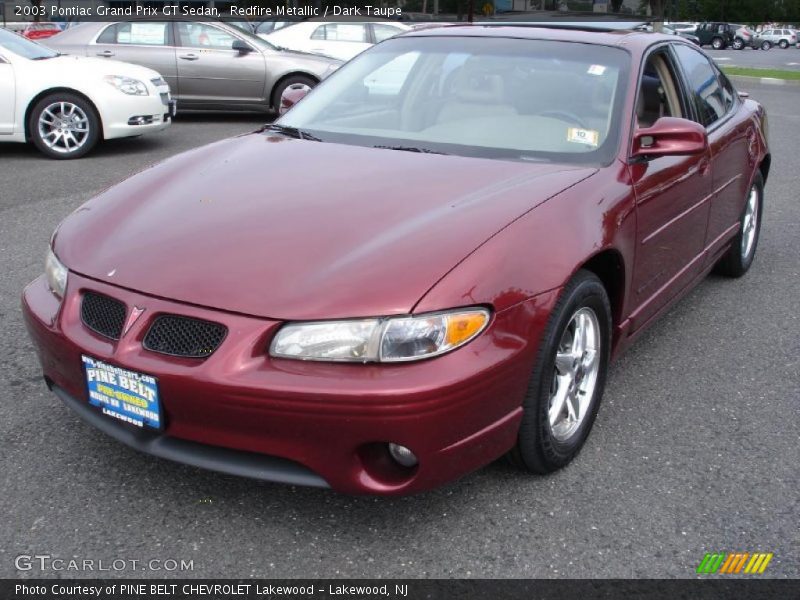 Redfire Metallic / Dark Taupe 2003 Pontiac Grand Prix GT Sedan