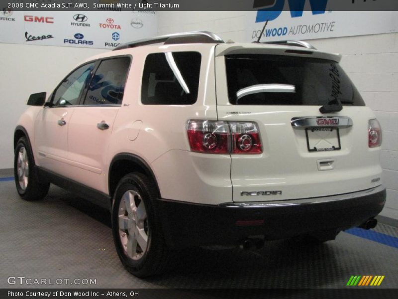 Summit White / Light Titanium 2008 GMC Acadia SLT AWD