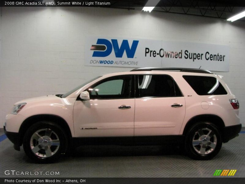 Summit White / Light Titanium 2008 GMC Acadia SLT AWD
