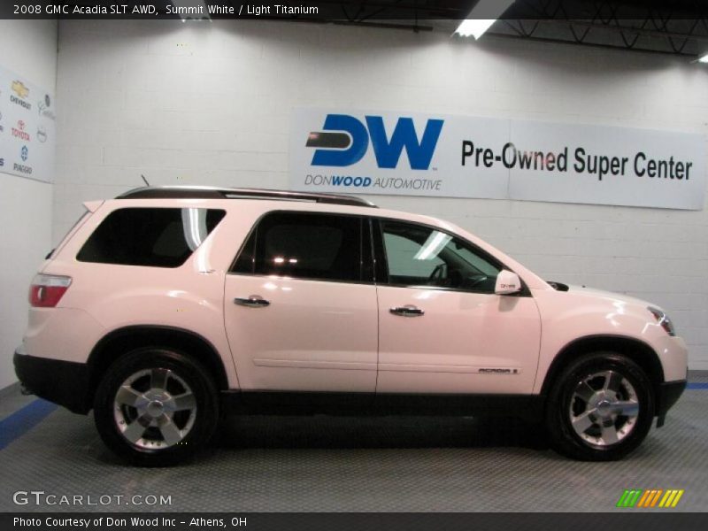 Summit White / Light Titanium 2008 GMC Acadia SLT AWD