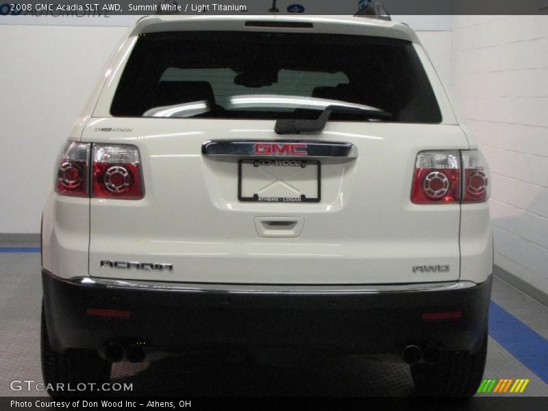 Summit White / Light Titanium 2008 GMC Acadia SLT AWD