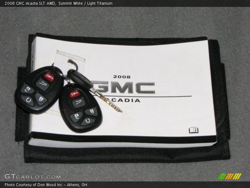 Summit White / Light Titanium 2008 GMC Acadia SLT AWD