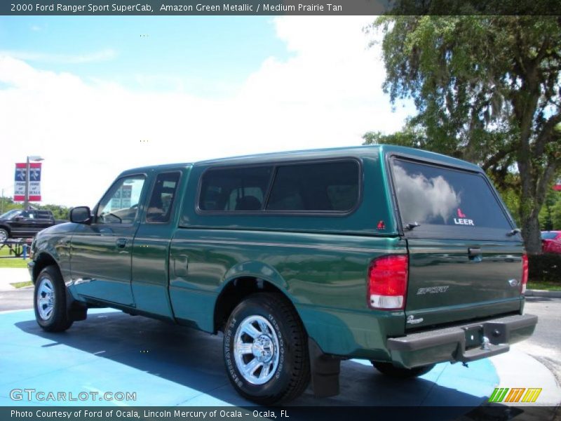Amazon Green Metallic / Medium Prairie Tan 2000 Ford Ranger Sport SuperCab