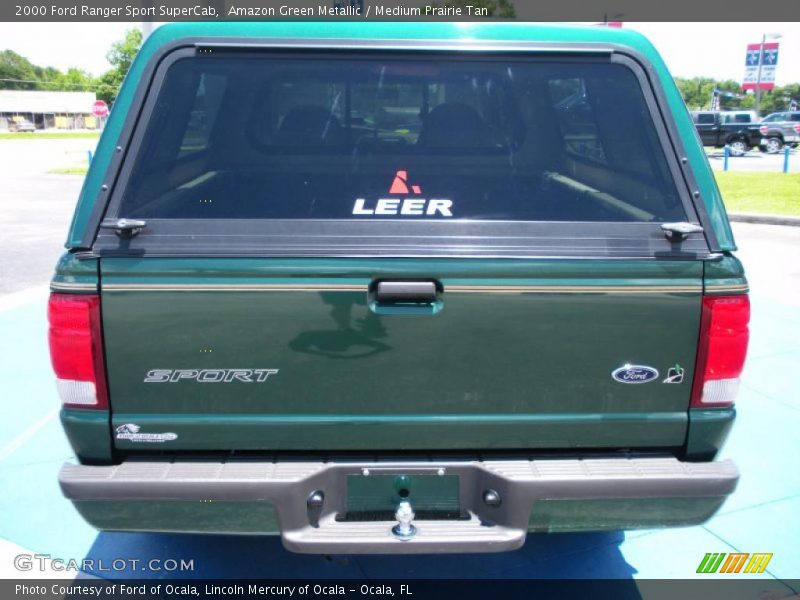Amazon Green Metallic / Medium Prairie Tan 2000 Ford Ranger Sport SuperCab
