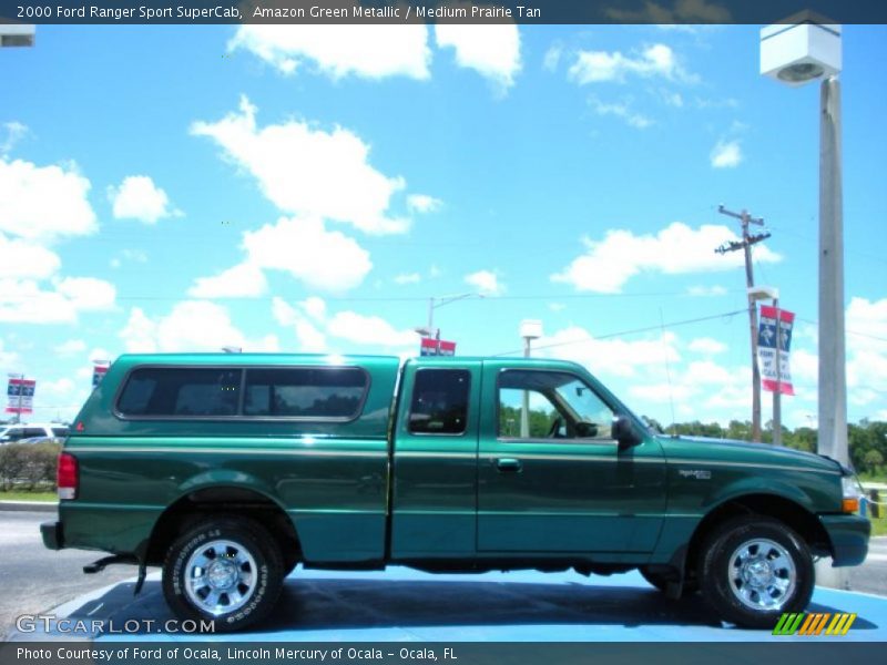 Amazon Green Metallic / Medium Prairie Tan 2000 Ford Ranger Sport SuperCab