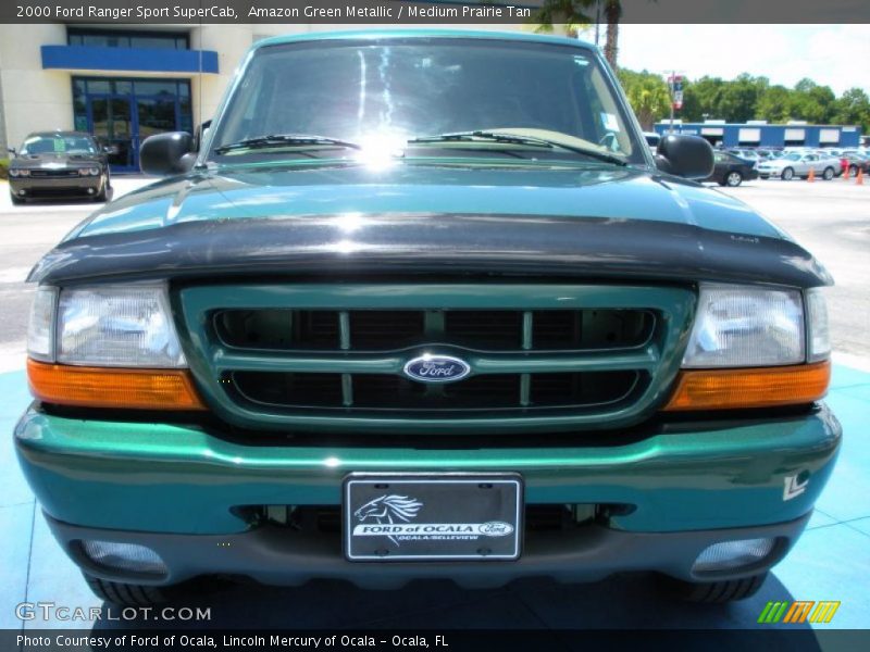 Amazon Green Metallic / Medium Prairie Tan 2000 Ford Ranger Sport SuperCab