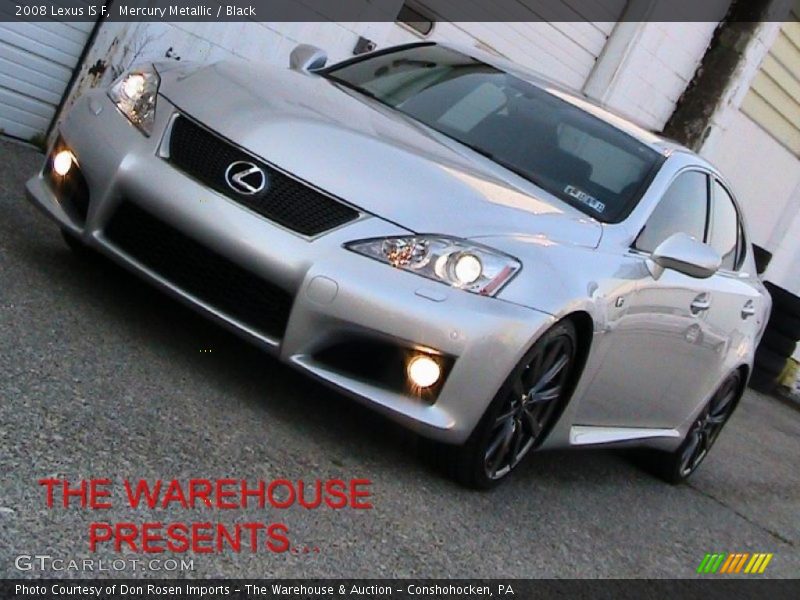 Mercury Metallic / Black 2008 Lexus IS F