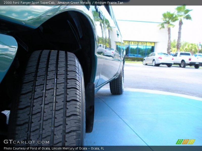 Amazon Green Metallic / Medium Prairie Tan 2000 Ford Ranger Sport SuperCab