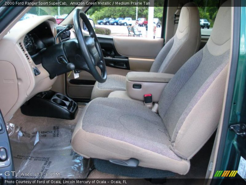 Amazon Green Metallic / Medium Prairie Tan 2000 Ford Ranger Sport SuperCab