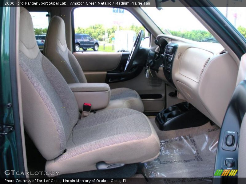 Amazon Green Metallic / Medium Prairie Tan 2000 Ford Ranger Sport SuperCab