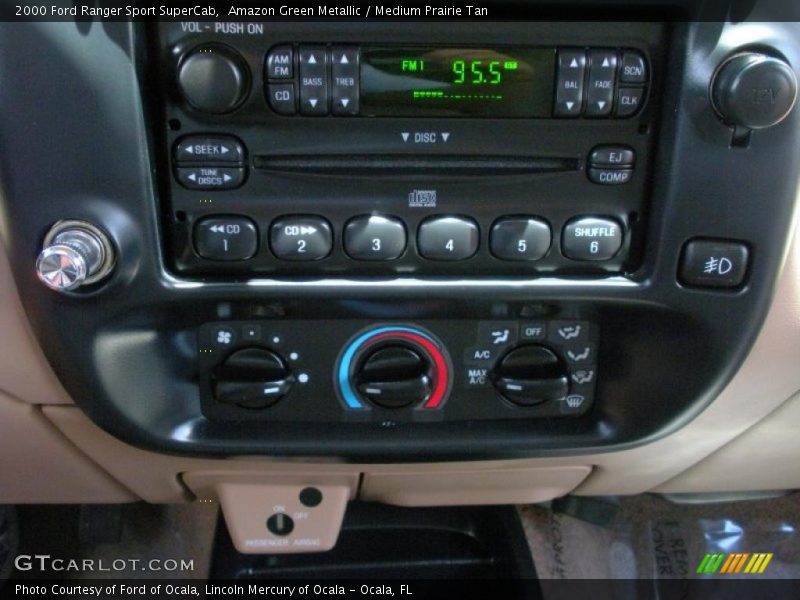 Amazon Green Metallic / Medium Prairie Tan 2000 Ford Ranger Sport SuperCab