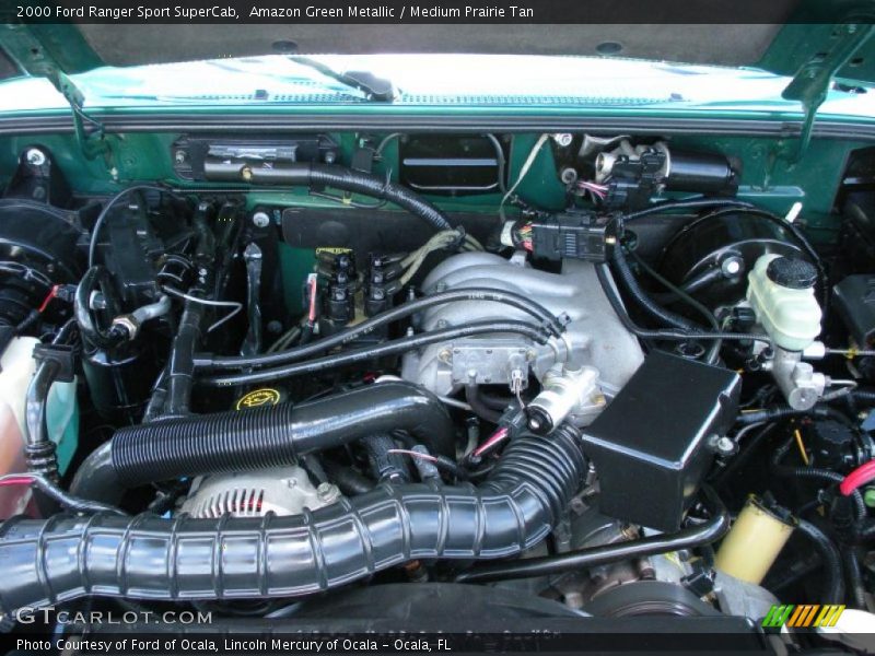 Amazon Green Metallic / Medium Prairie Tan 2000 Ford Ranger Sport SuperCab