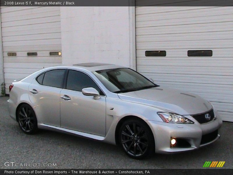 Mercury Metallic / Black 2008 Lexus IS F