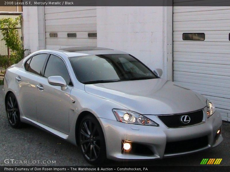 Mercury Metallic / Black 2008 Lexus IS F