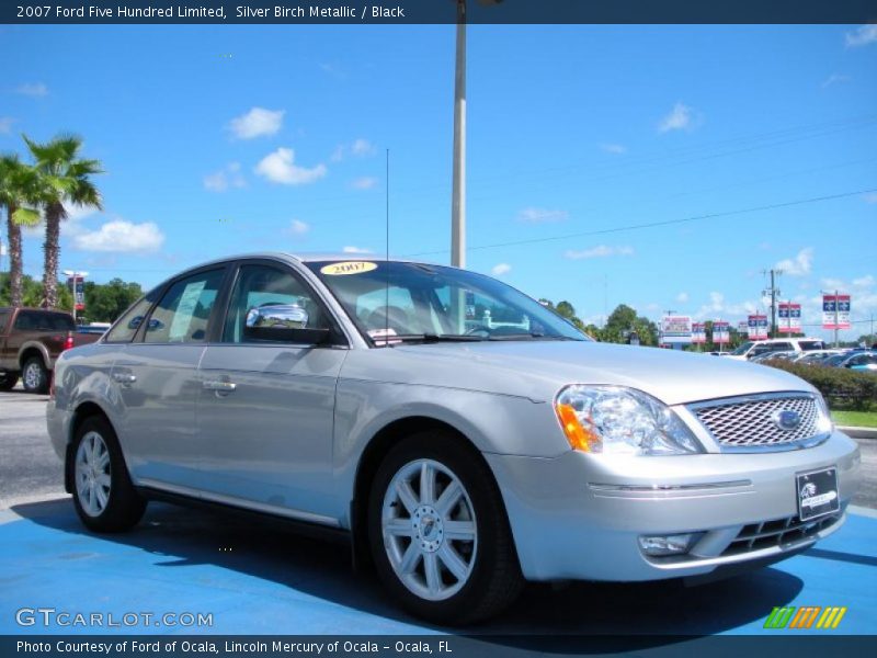 Silver Birch Metallic / Black 2007 Ford Five Hundred Limited