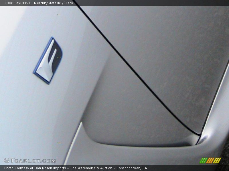 Mercury Metallic / Black 2008 Lexus IS F