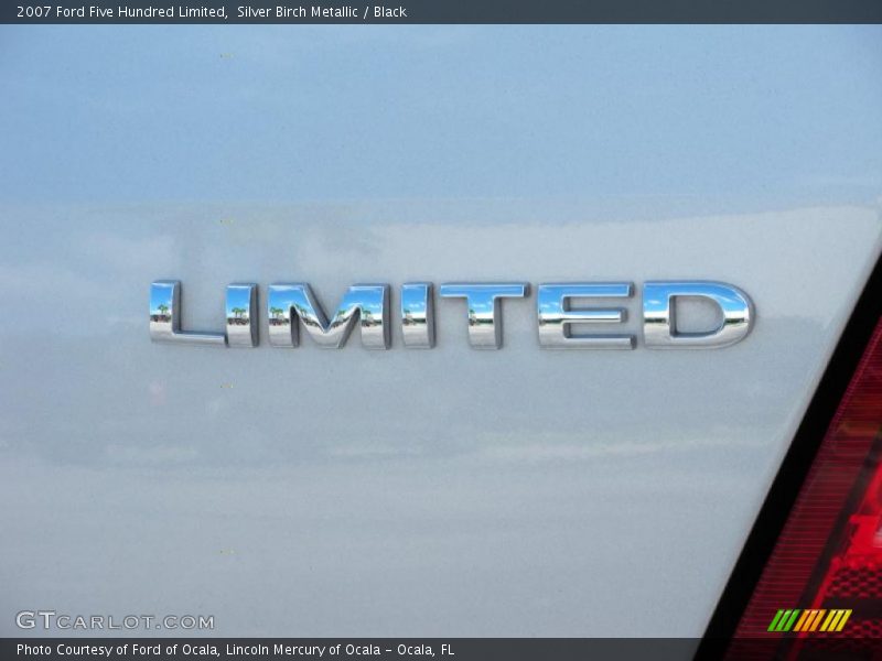 Silver Birch Metallic / Black 2007 Ford Five Hundred Limited