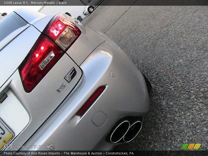 Mercury Metallic / Black 2008 Lexus IS F