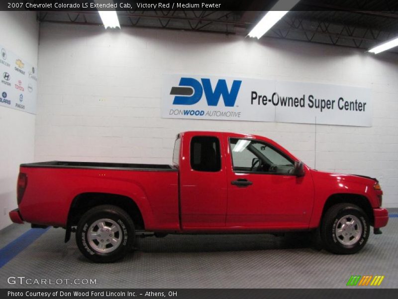 Victory Red / Medium Pewter 2007 Chevrolet Colorado LS Extended Cab