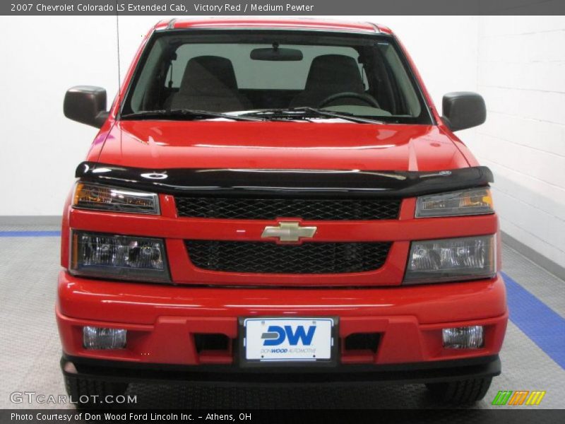 Victory Red / Medium Pewter 2007 Chevrolet Colorado LS Extended Cab