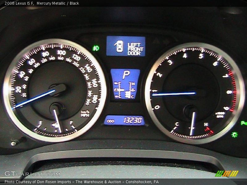 Mercury Metallic / Black 2008 Lexus IS F
