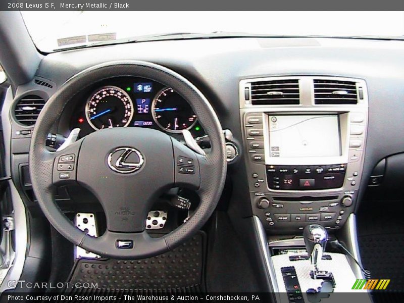 Mercury Metallic / Black 2008 Lexus IS F