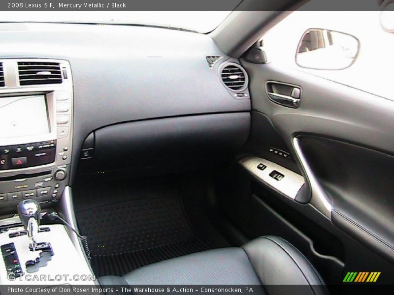 Mercury Metallic / Black 2008 Lexus IS F